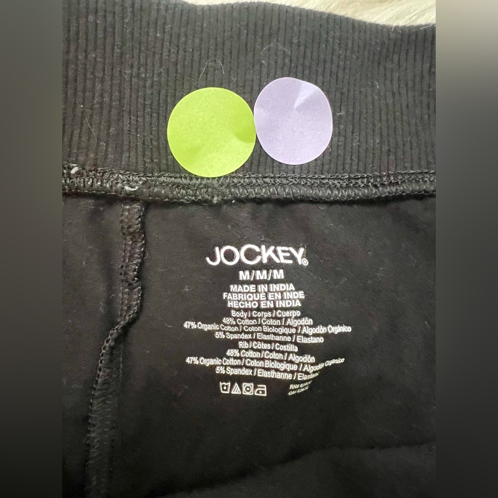 JOCKEY | Black Wide Leg Split Hem High Waist Lounge Sweat Pants (M) - Picture 3 of 5